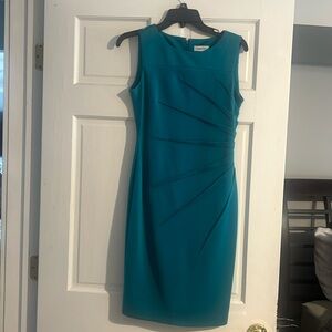 Calvin Klein Teal Shift Dress